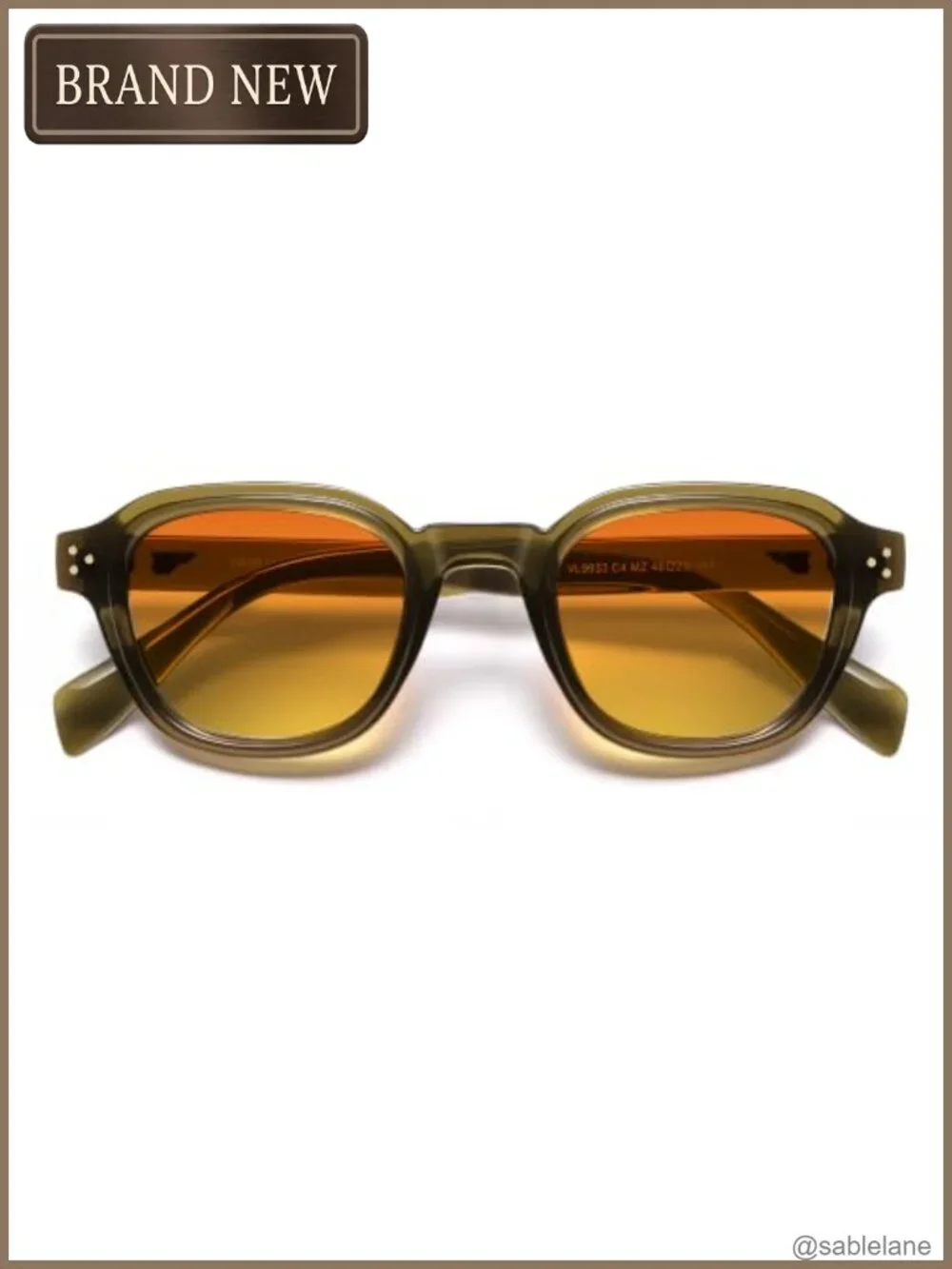 Retro Square Polarized Sunglasses for Women Men UV Protection
